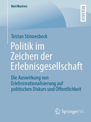 cover image of Politik im Zeichen der Erlebnisgesellschaft